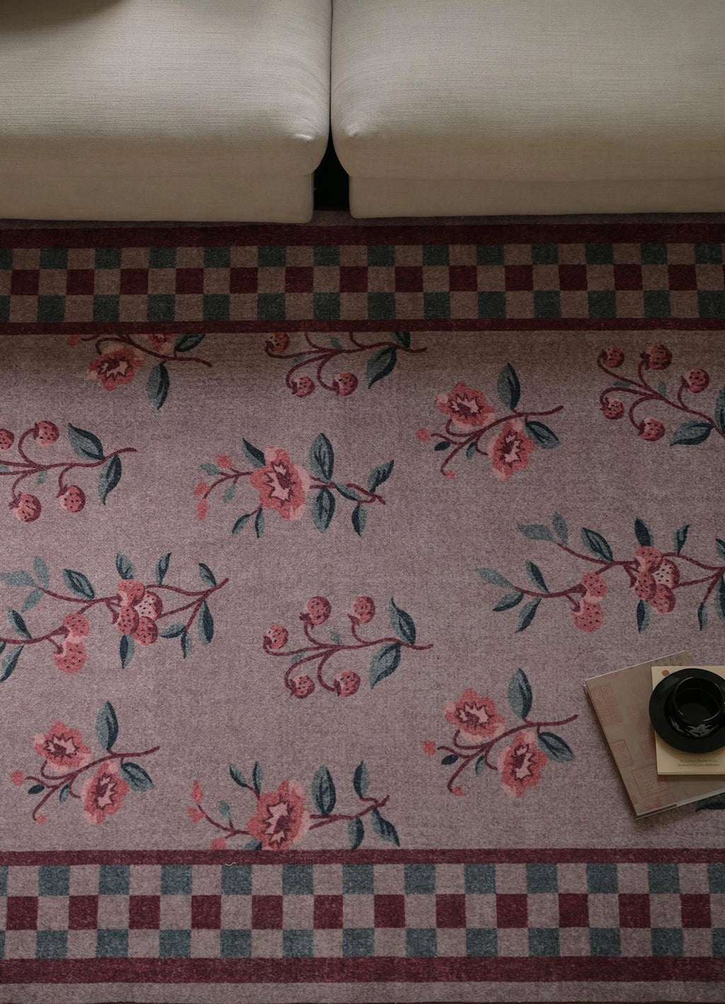 Katyusha Hand-Knotted Pastel Floral Rug