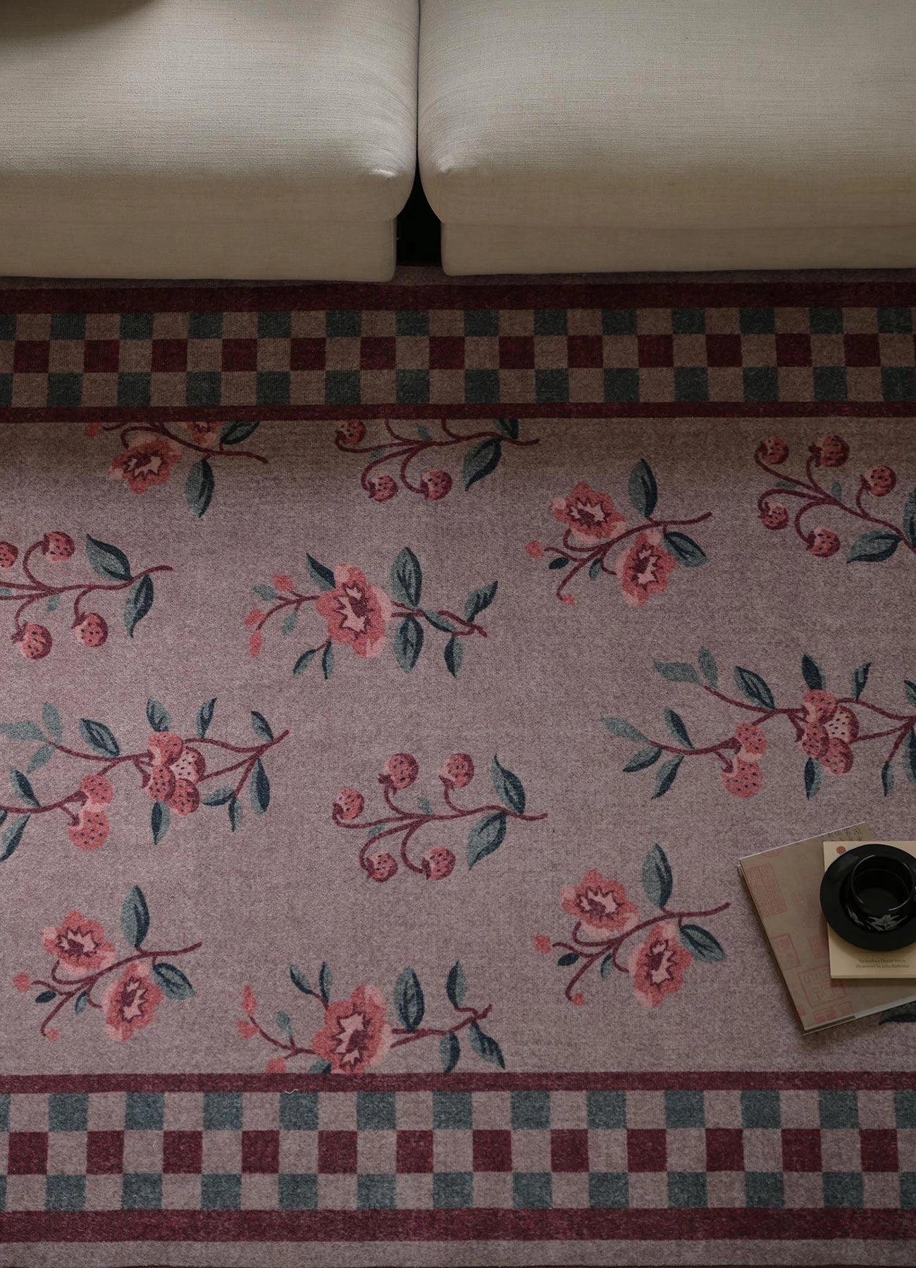 Katyusha Hand-Knotted Pastel Floral Rug