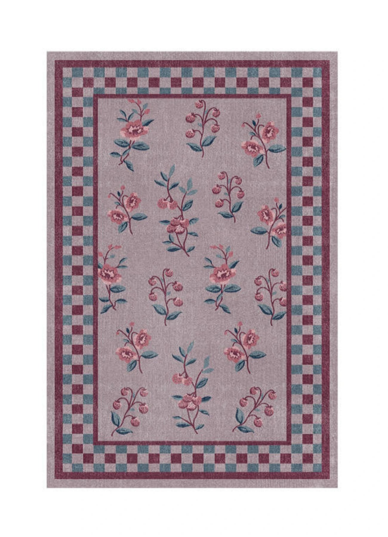 Katyusha Hand-Knotted Pastel Floral Rug