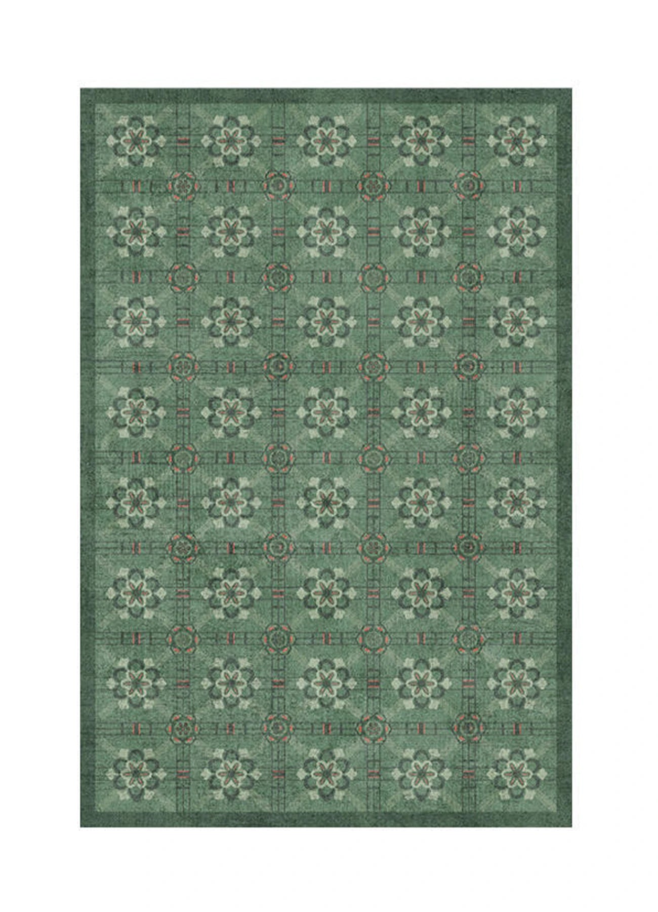 Katnam Geometric Botanical Rug