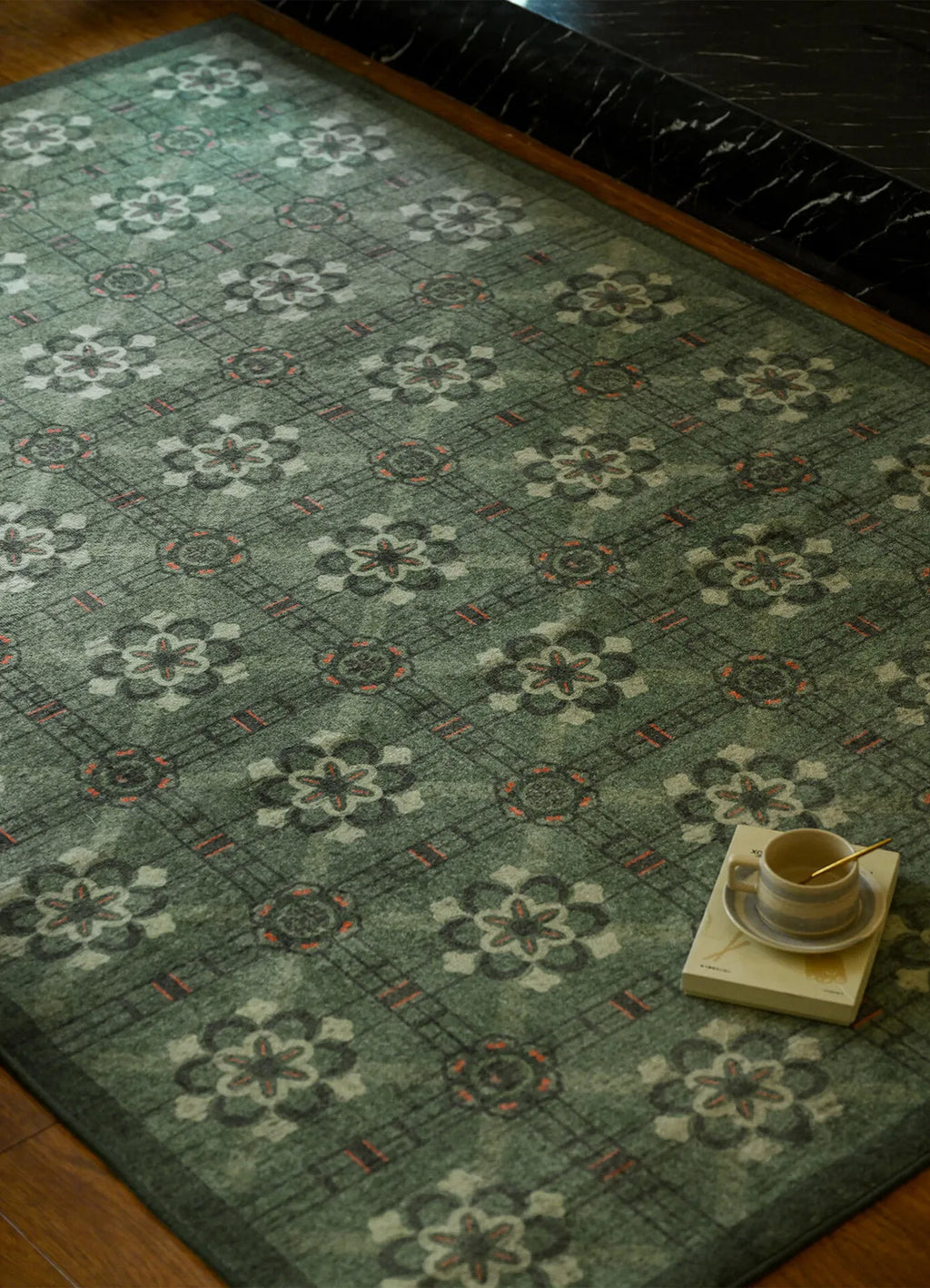 Katnam Geometric Botanical Rug