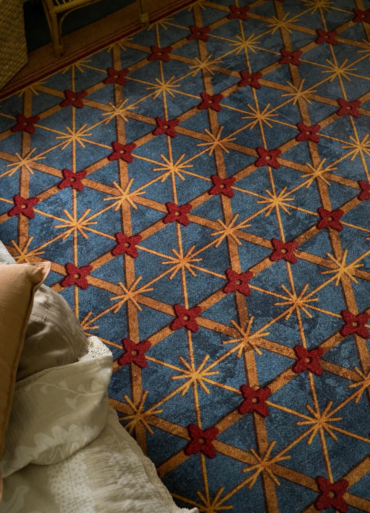 Nottigner Geometric Bamboo Rug