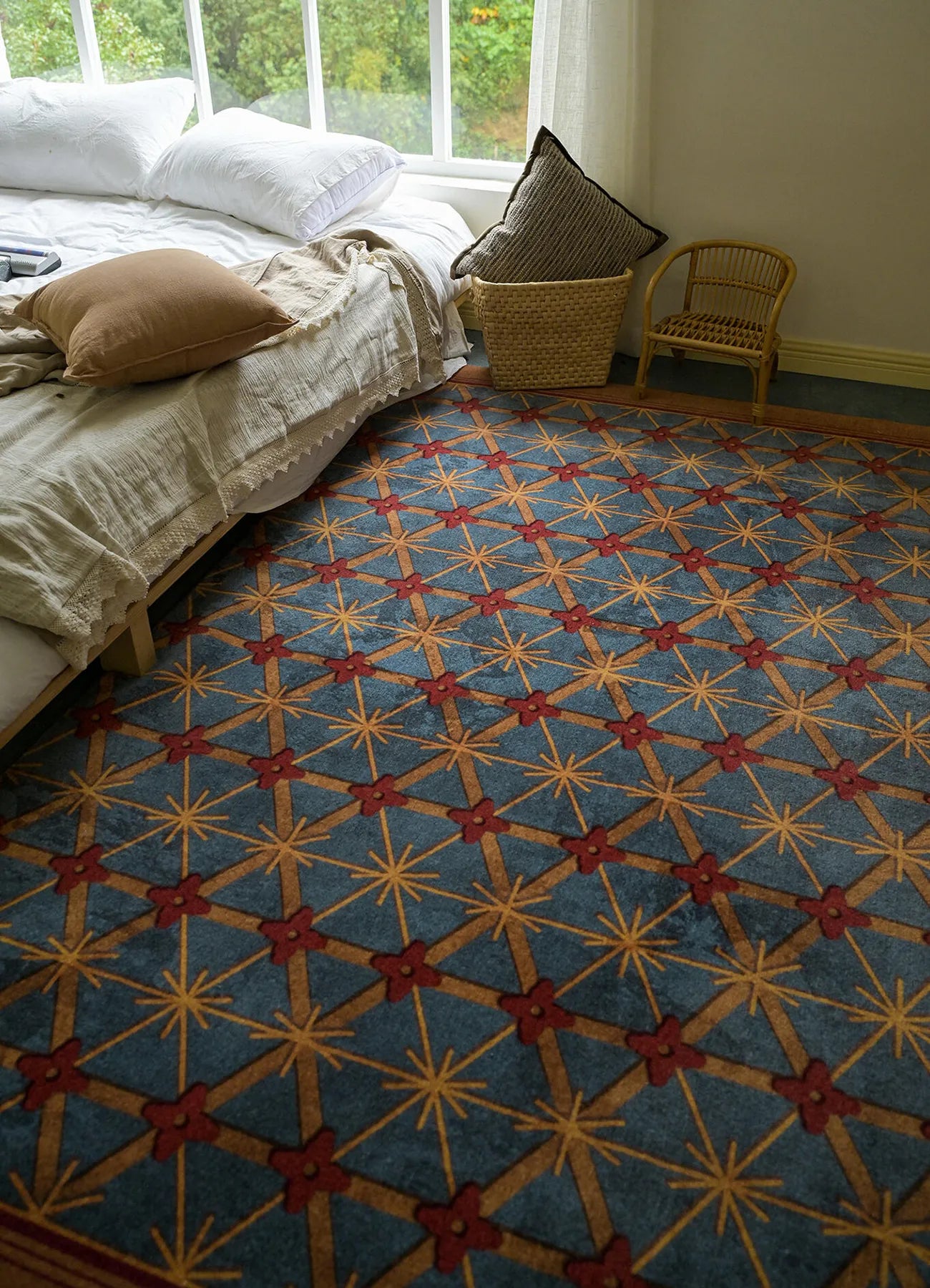 Nottigner Geometric Bamboo Rug